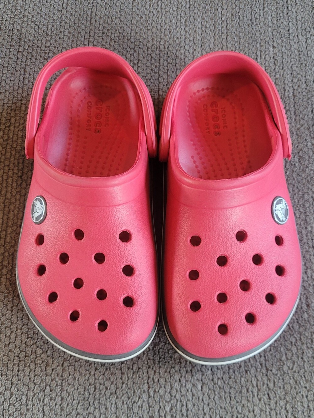 Crocs Crocband Clogs Kids Size 10 Red